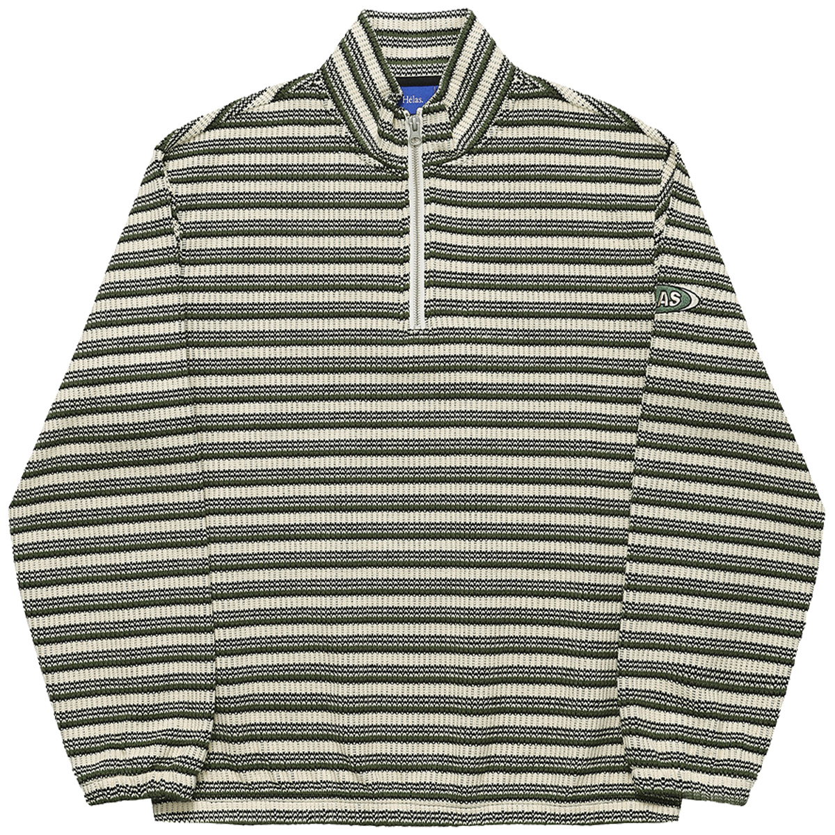 Helas Raymond Quarter Zip Knit Striped Multico