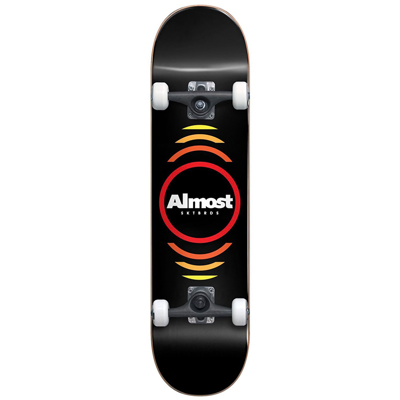 Almost Reflex Yth FP Soft Wheels Complete Skateboard Black 7.0 Almost Reflex Yth FP Soft Wheels Complete Skateboard Black 7.0