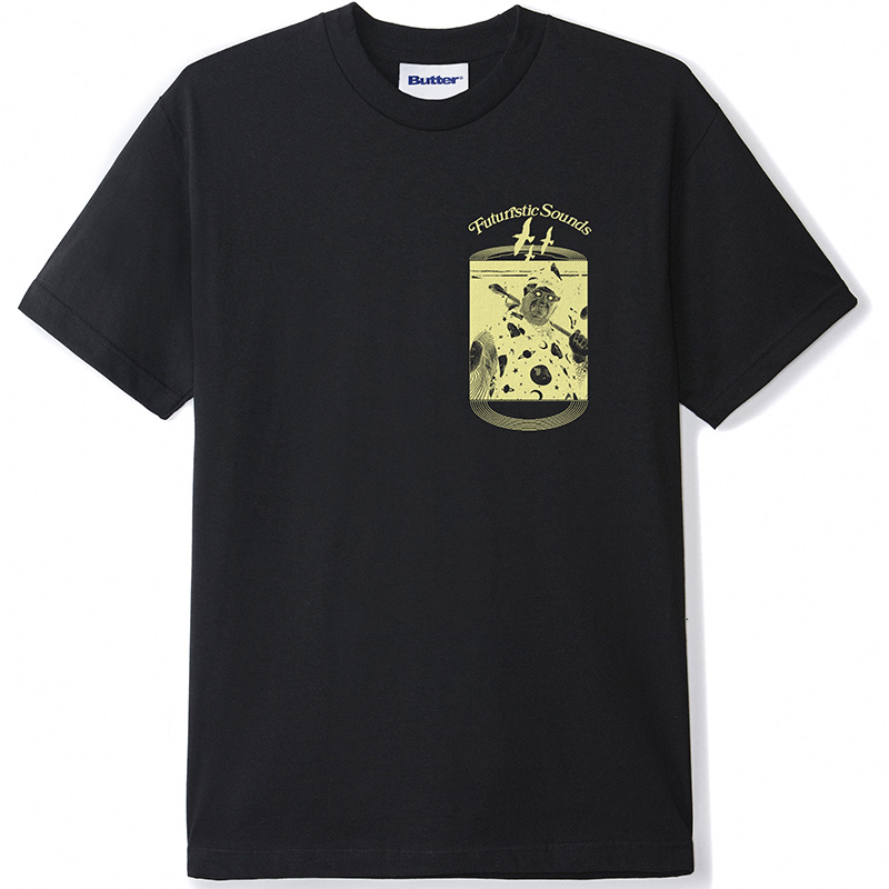 Butter Goods Futuristic Sounds T-shirt Black Butter Goods Futuristic Sounds T-shirt Black