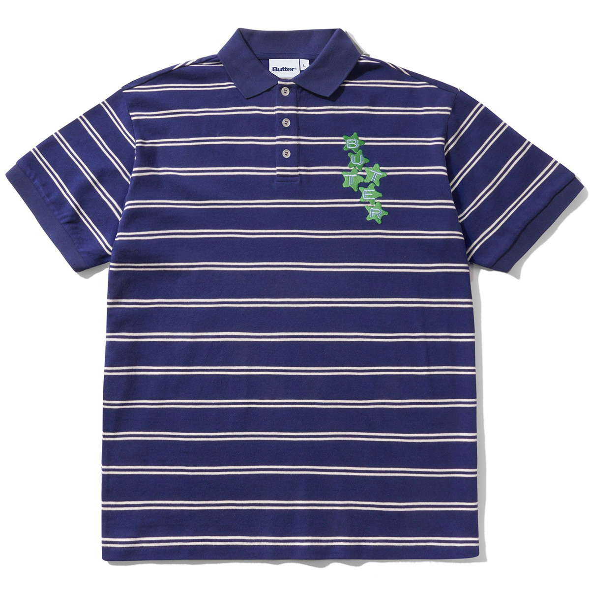 Butter Goods Stars Polo Shirt Navy