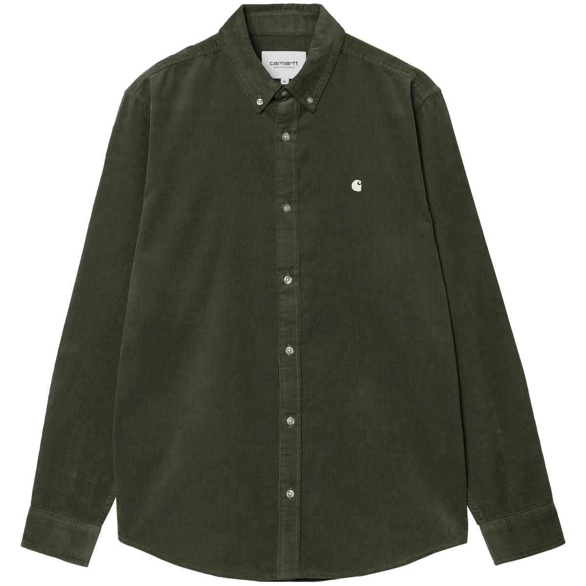 Carhartt WIP Madison Longsleeve Fine Cord Shirt Opuntia/Wax