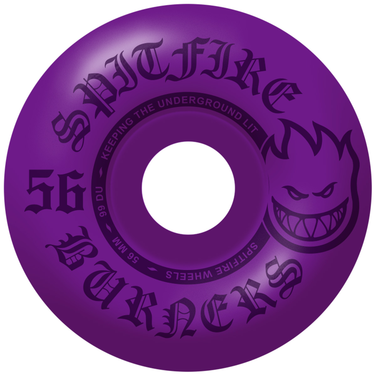 spifire ウィール 56mm 99duro Spitfire Wheels Burner Edition 99du 56mm White - Purple