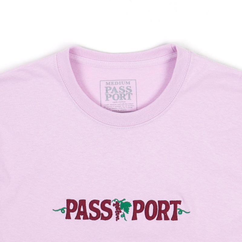 Pass-Port Life Of Leisure Embroidery T-Shirt Lavander Pass-Port Life Of Leisure Embroidery T-Shirt Lavander