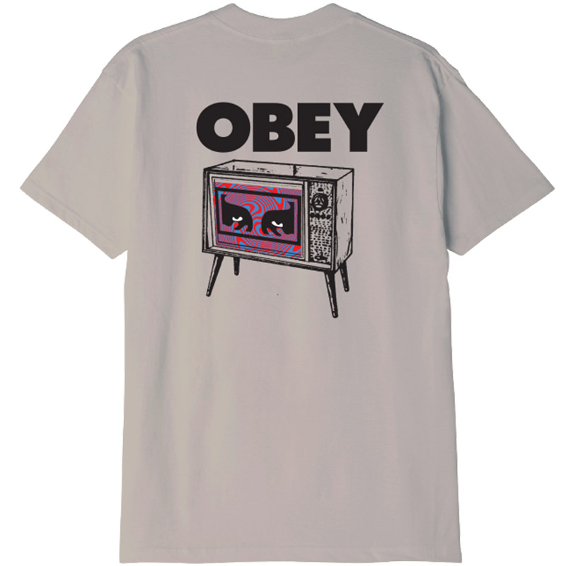 Obey Hypno T-Shirt Pigment Silver Grey Obey Hypno T-Shirt Pigment Silver Grey