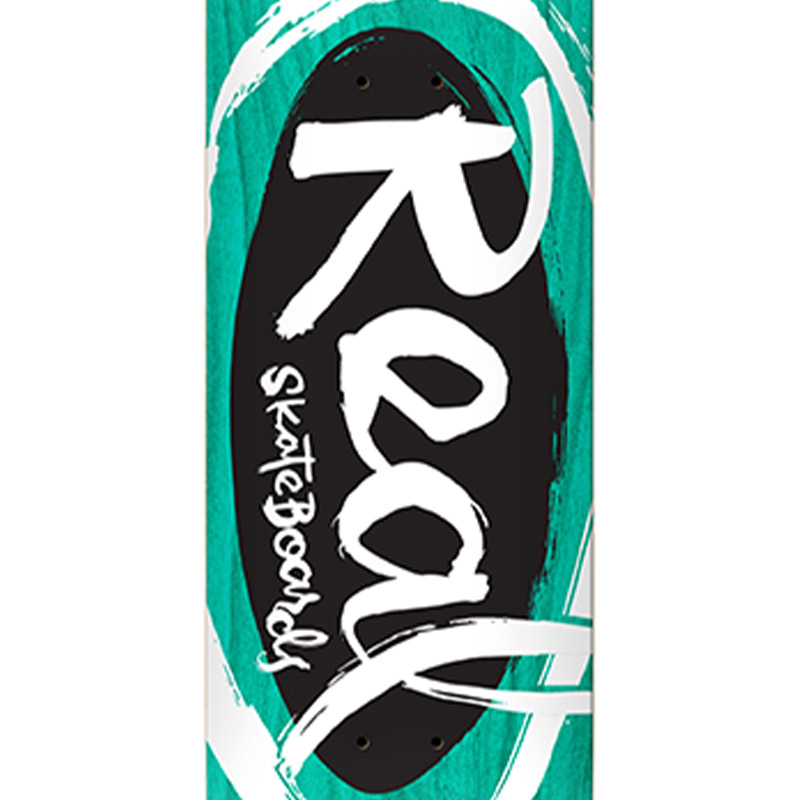 Real Team Oval By Natas Skateboard Deck Assorted 8.06 Real Team Oval By Natas Skateboard Deck Assorted 8.06