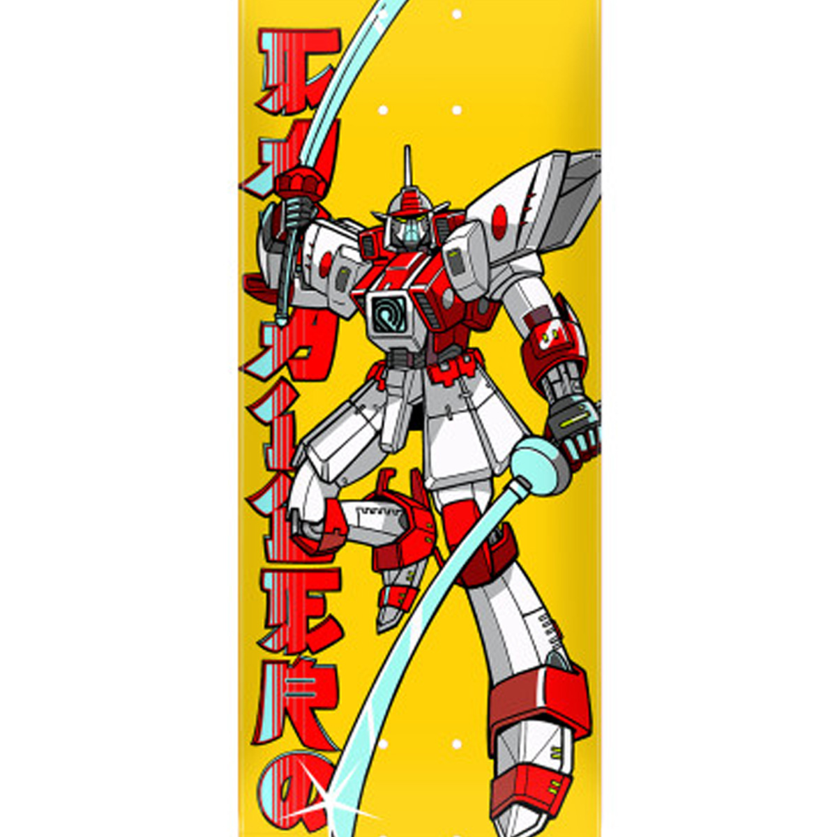 Powell Peralta FLIGHT Steve Caballero Gundam Skateboard Deck Yellow 8.25