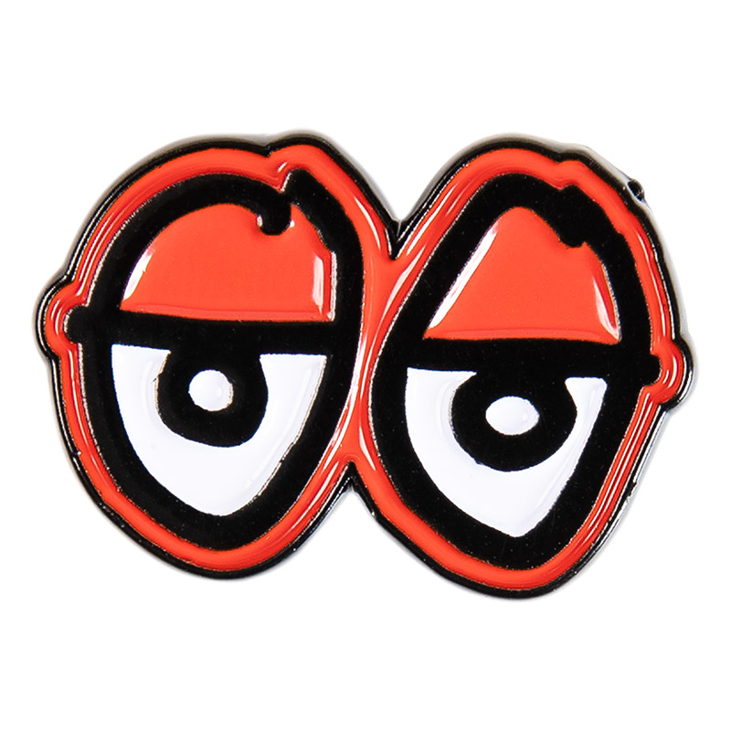 Krooked Eyes Lapel Pin Red