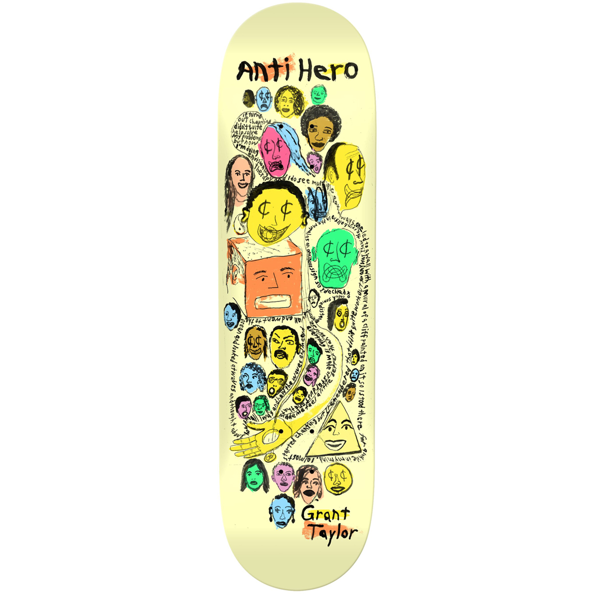 Anti Hero Grant Taylor Expressions Skateboard Deck 8.5
