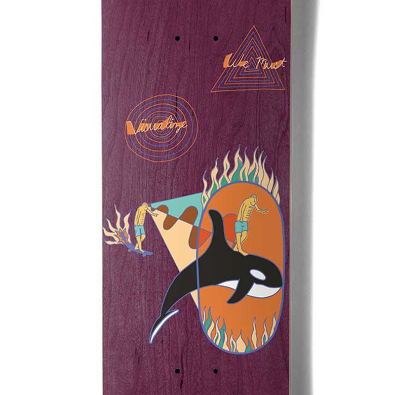 Girl Bannerot Visualize Purple Skateboard Deck 8.0