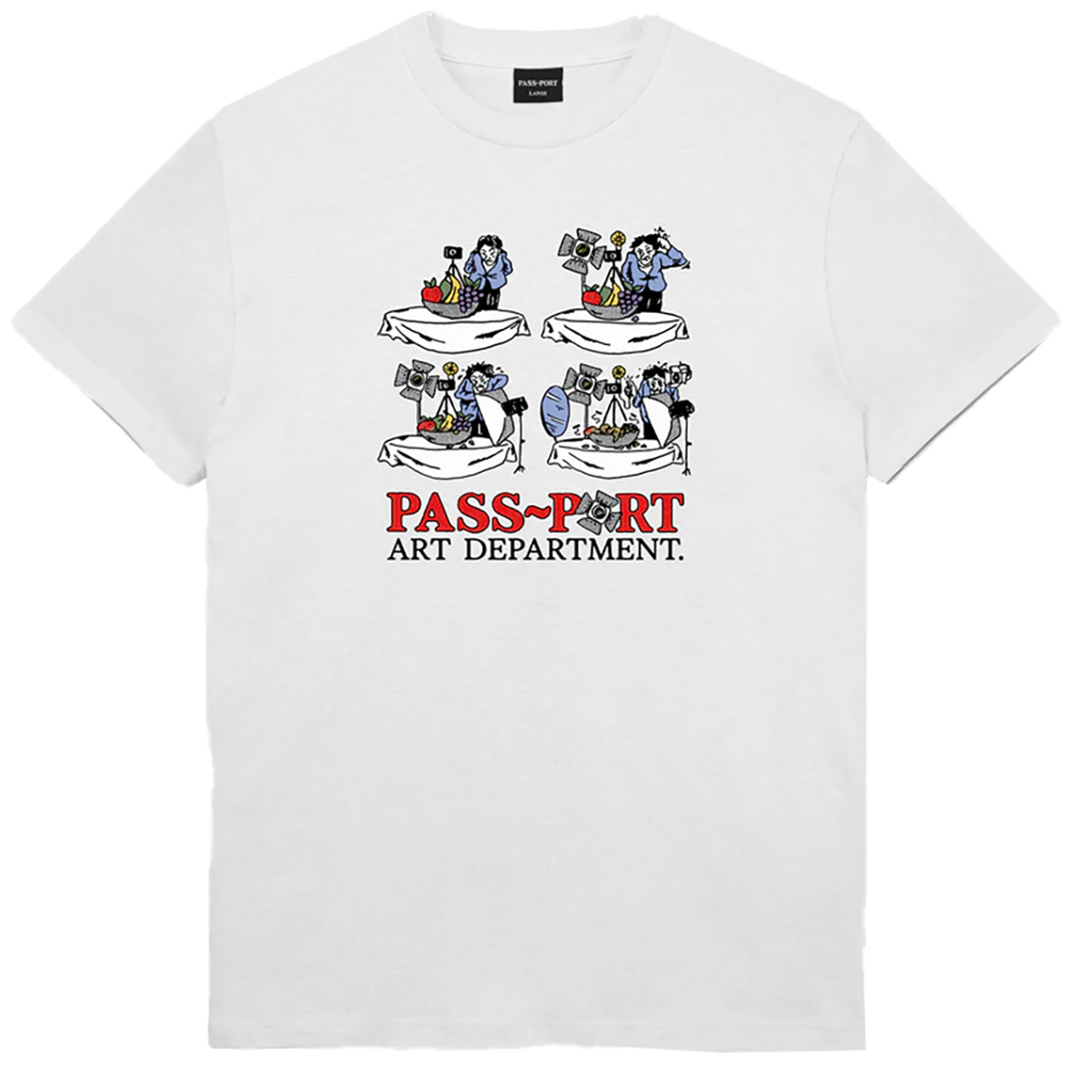 Pass-Port Art Dept. T-shirt White Pass-Port Art Dept. T-shirt White