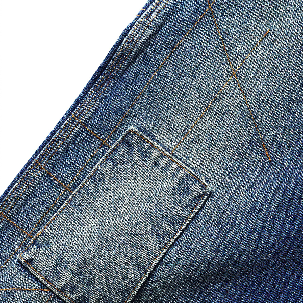 Butter Goods Weathergear Denim Jeans Repaired Indigo Butter Goods Weathergear Denim Jeans Repaired Indigo
