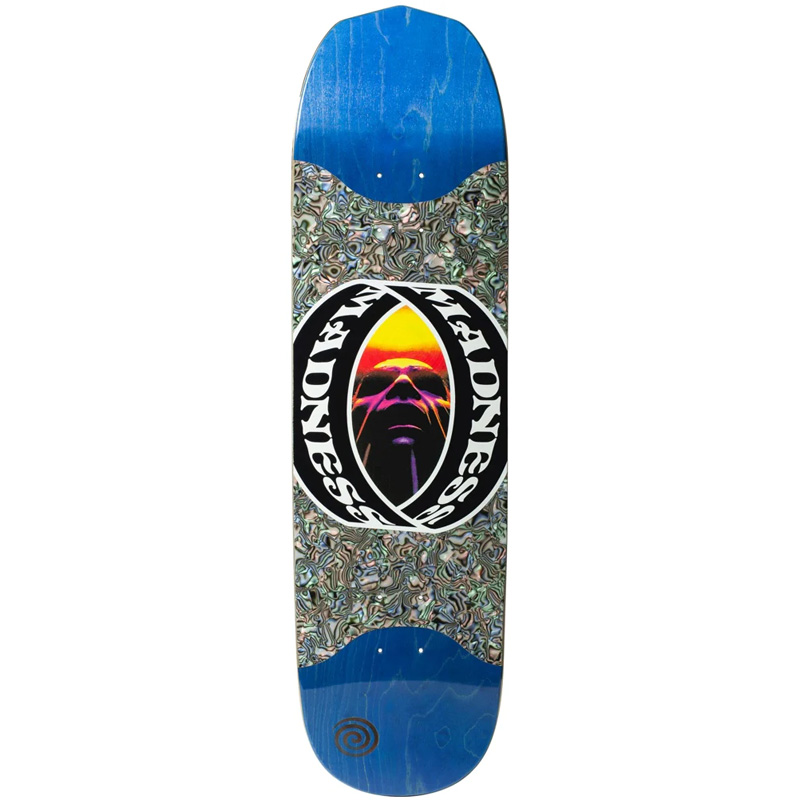 Madness Vision R7 Slick Skateboard Deck Blue 8.5