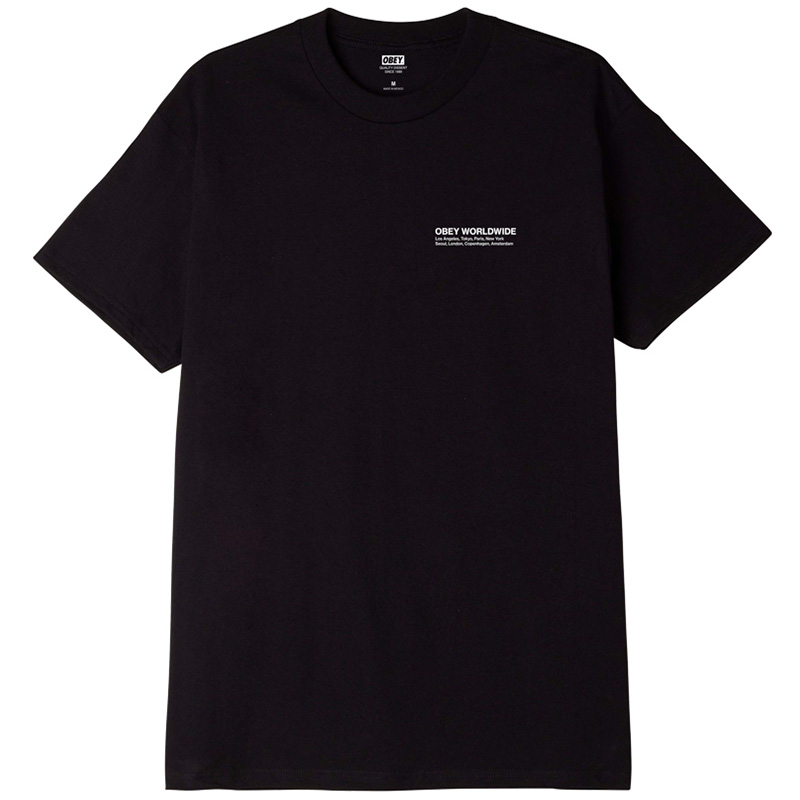 Obey Half Face Icon T-Shirt Black Obey Half Face Icon T-Shirt Black