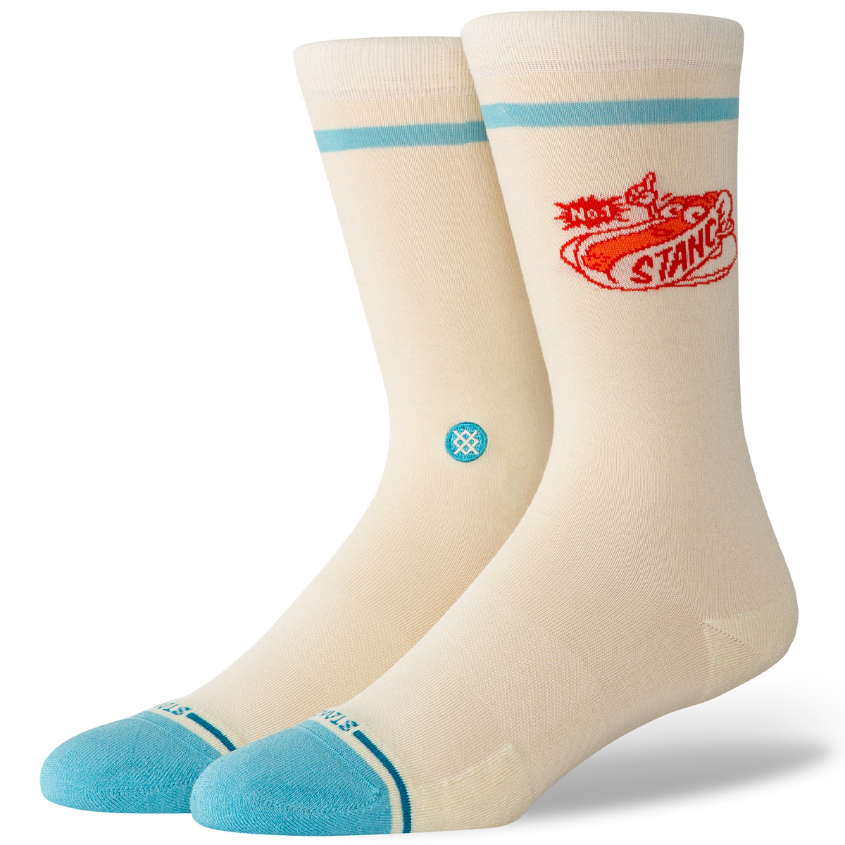 Stance Dog Crew Socks Canvas Stance Dog Crew Socks Canvas