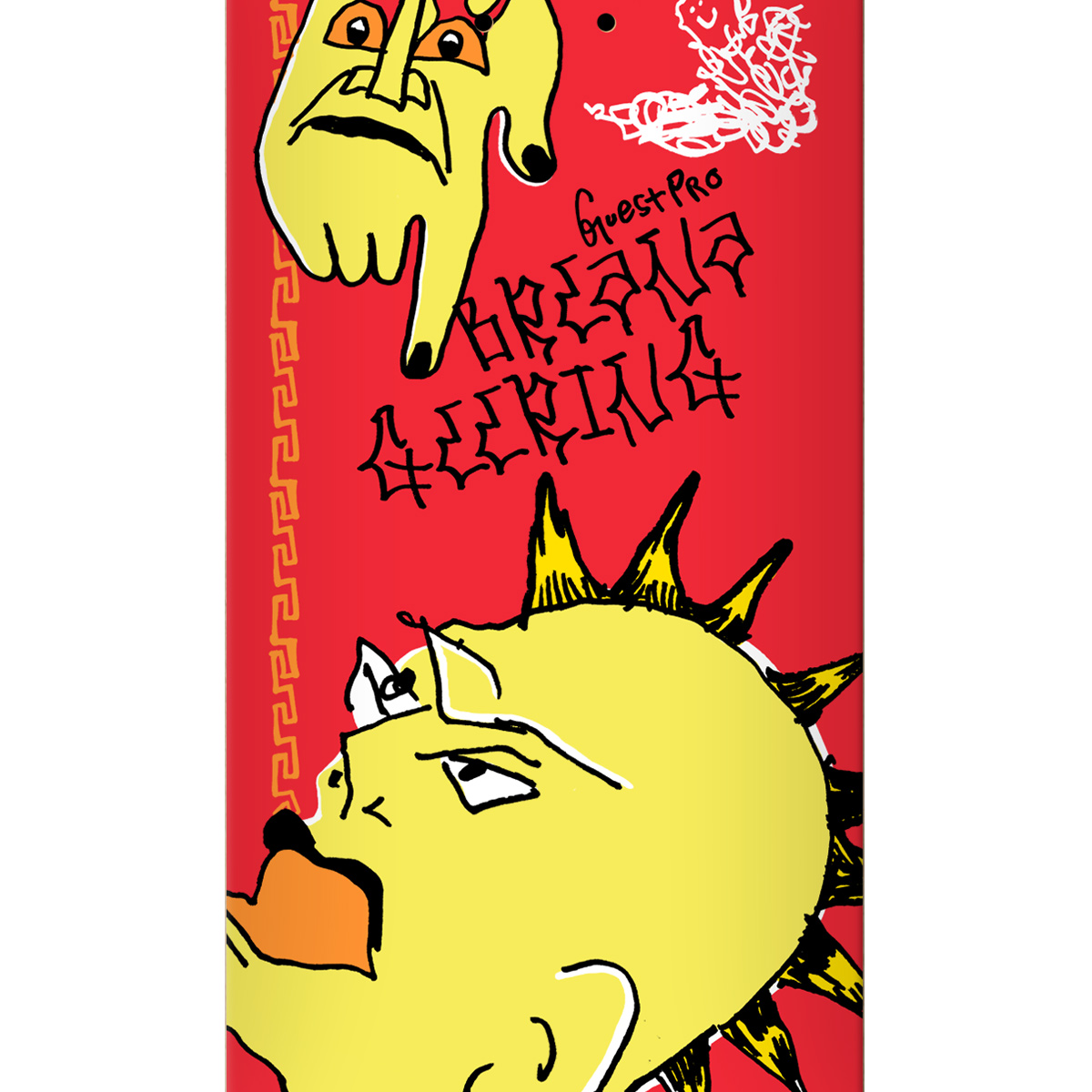 Krooked Geering Guest Pro Punx Series Skateboard Deck 8.5 Krooked Geering Guest Pro Punx Series Skateboard Deck 8.5