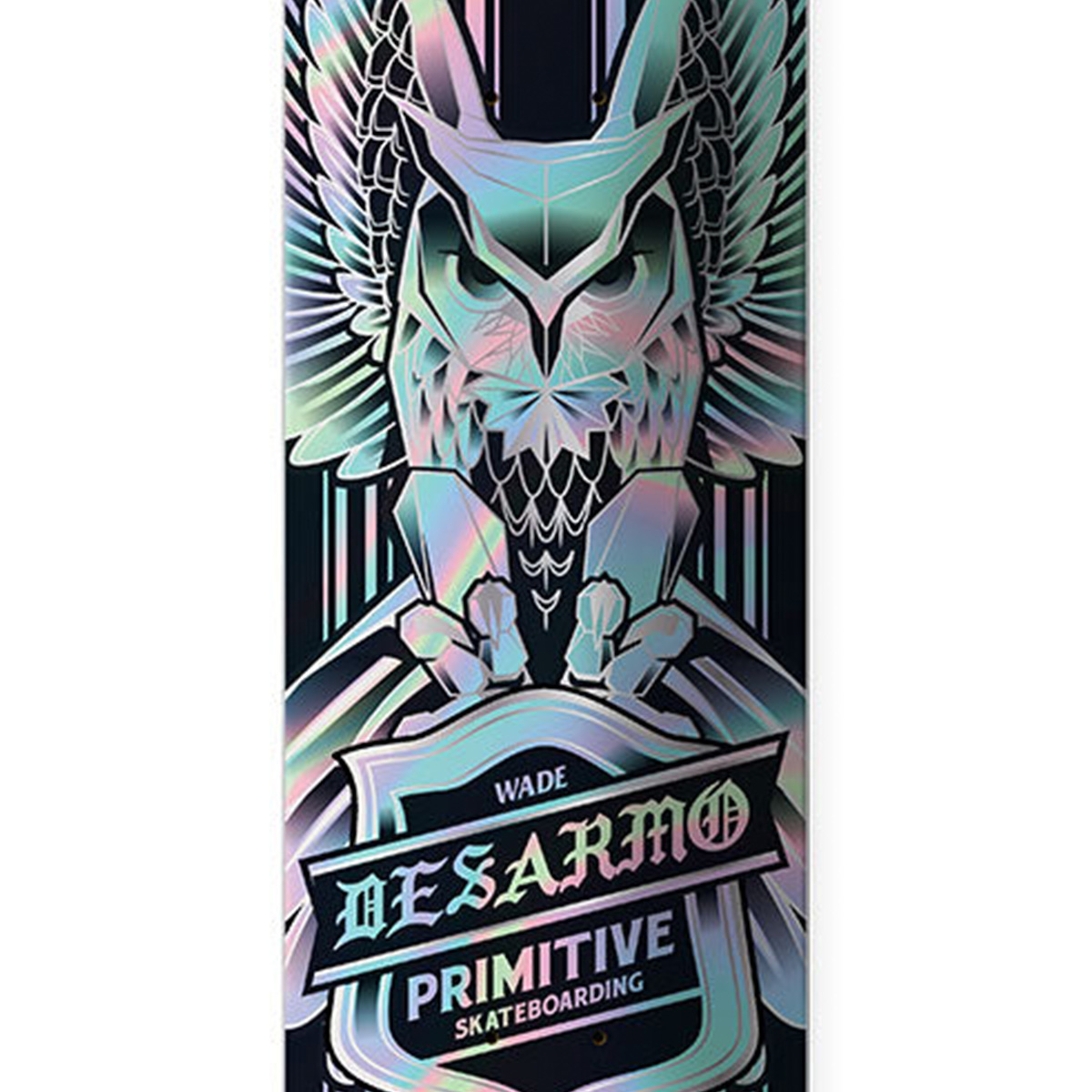 Primitive Primitive Desarmo Owl Spectra Skateboard Deck Black/Foil 8.125