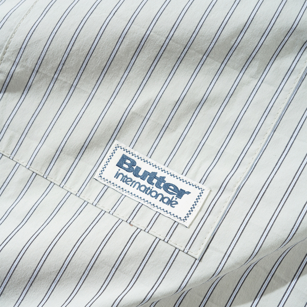 Butter Goods Vertical Stripe Shirt Dull Mint