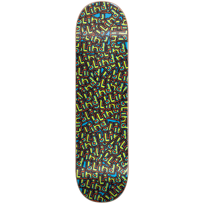 Blind OG Wallpaper RHM Skateboard Deck Blue 8.0 Blind OG Wallpaper RHM Skateboard Deck Blue 8.0