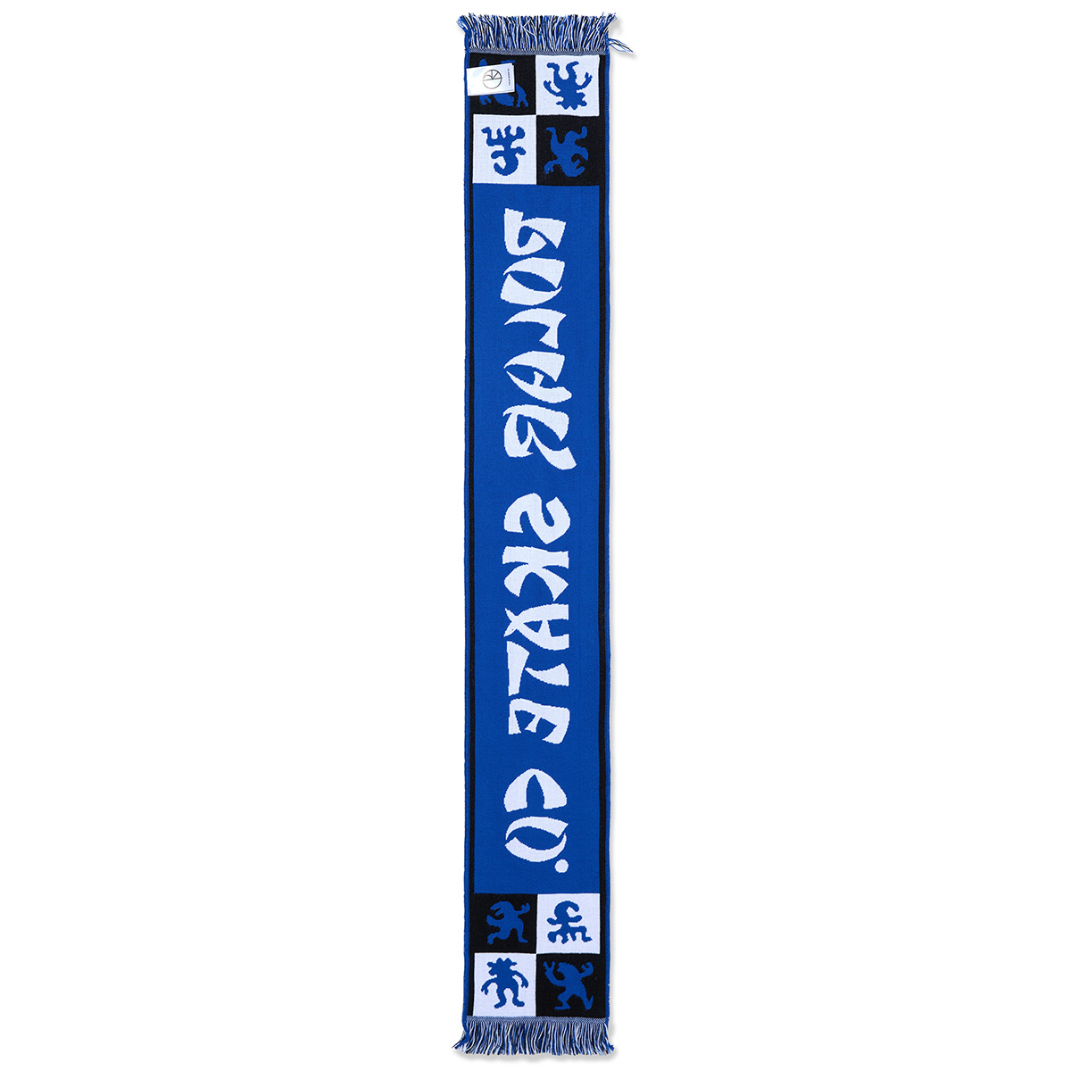 Polar Checkers Football Scarf Blue