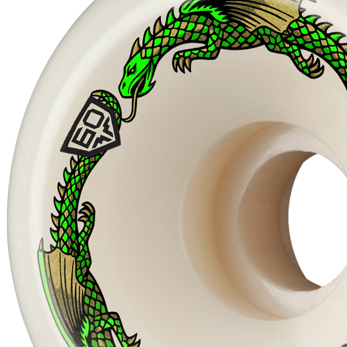 Powell Peralta Dragon Formula BOM Wheels White/Green 88A 60mm x 40mm
