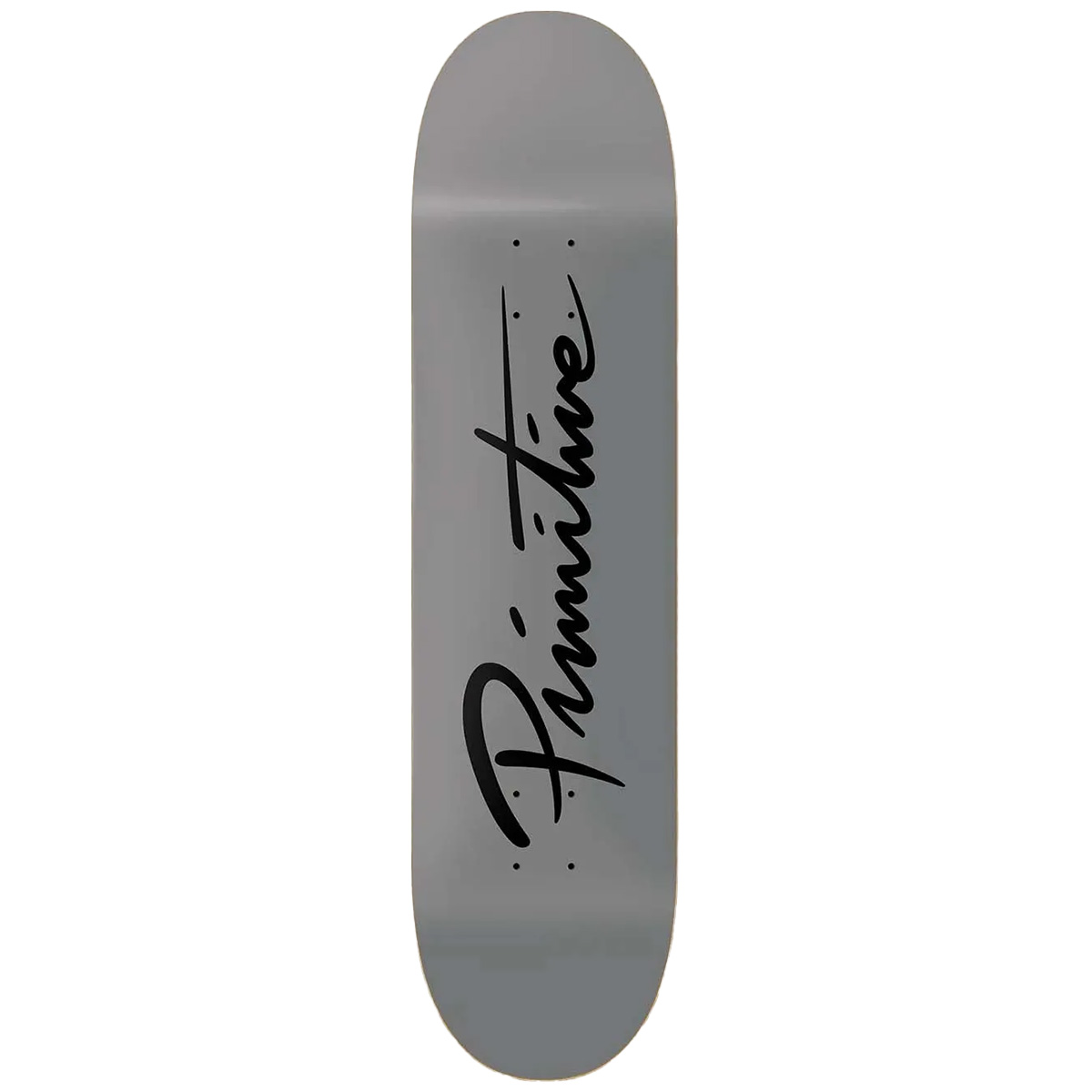 Primitive Nuevo Script Core Skateboard Deck Grey 8.38