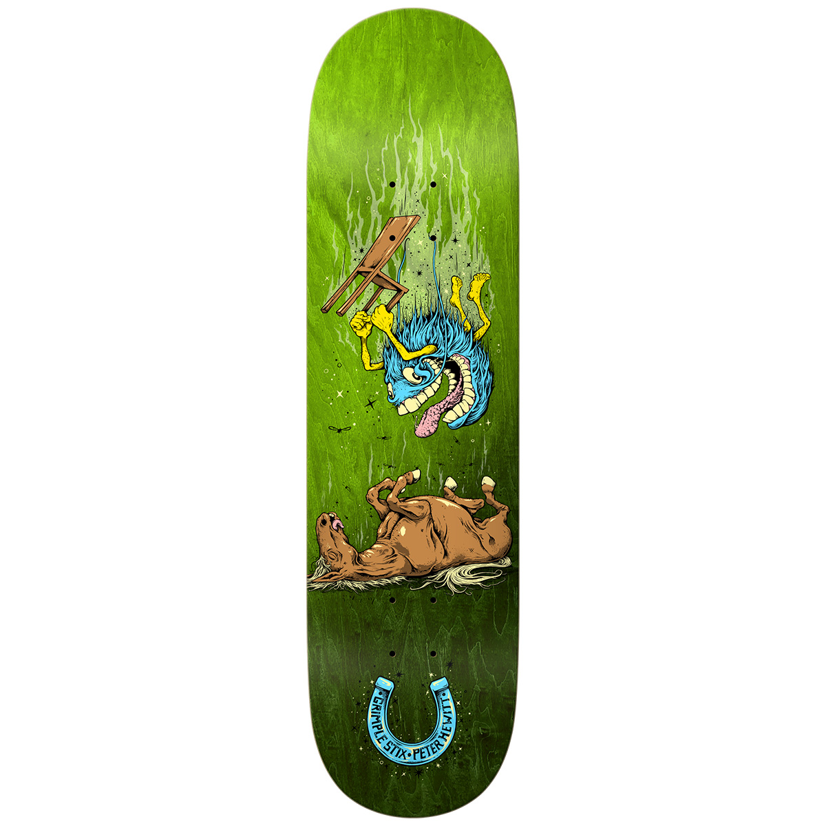 Anti Hero Hewitt Beat Down Grimple Stix Skateboard Deck 8.38 Anti Hero Hewitt Beat Down Grimple Stix Skateboard Deck 8.38