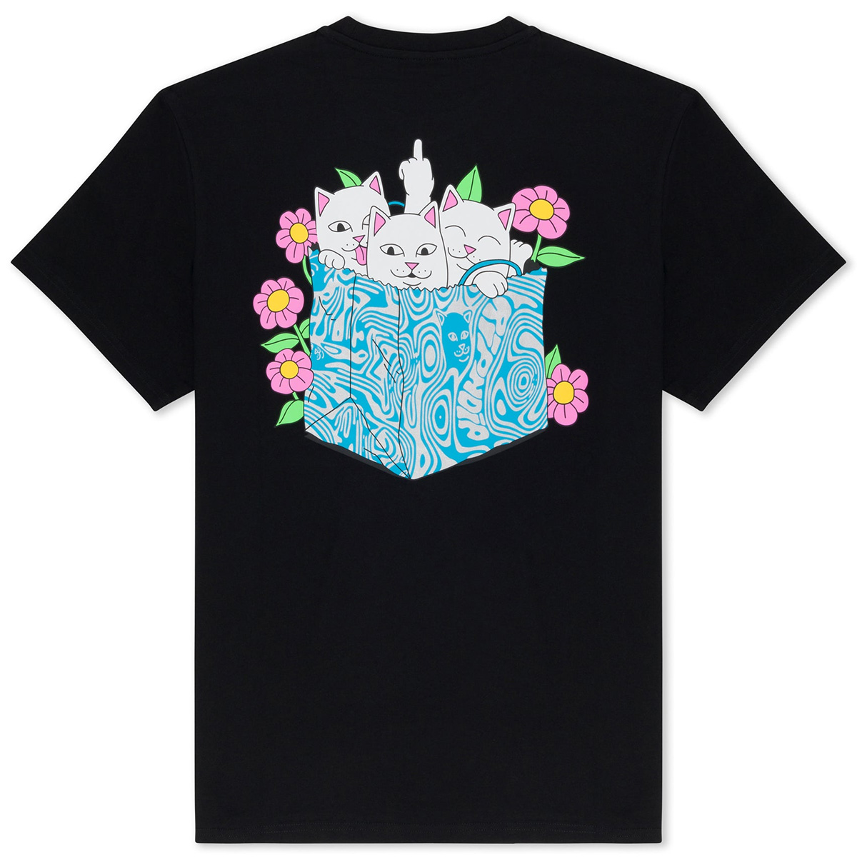 RIPNDIP Bag Of Puss T-Shirt Black RIPNDIP Bag Of Puss T-Shirt Black