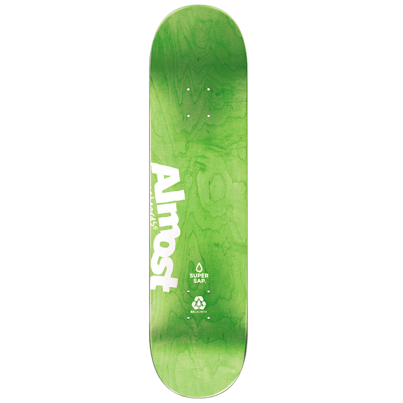 Almost Minimal Marble Super Sap R7 Skateboard Deck Light Green 8.25