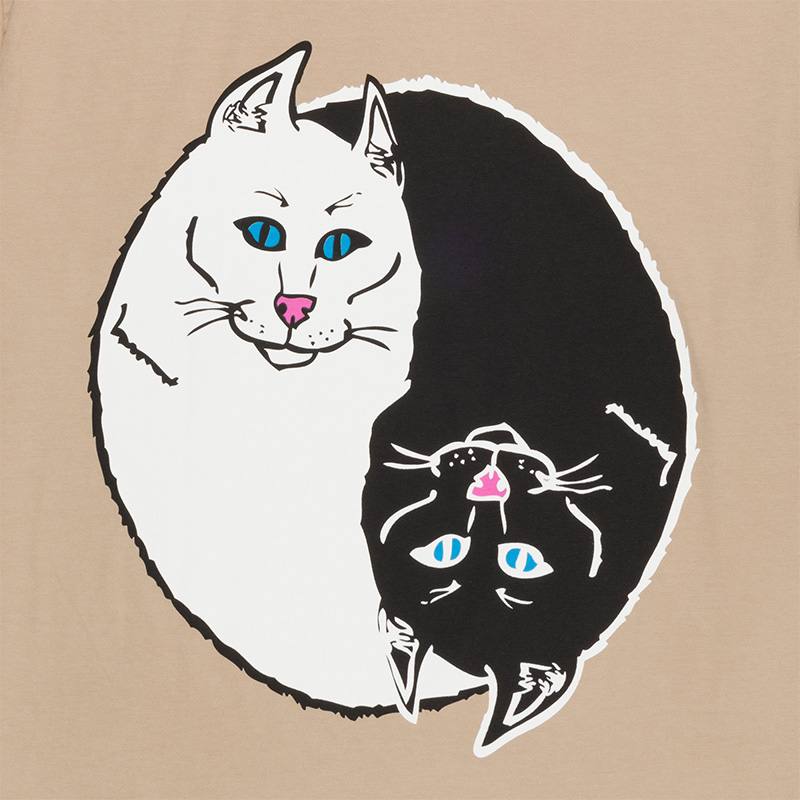RIPNDIP Nermal Yang T-Shirt Almond