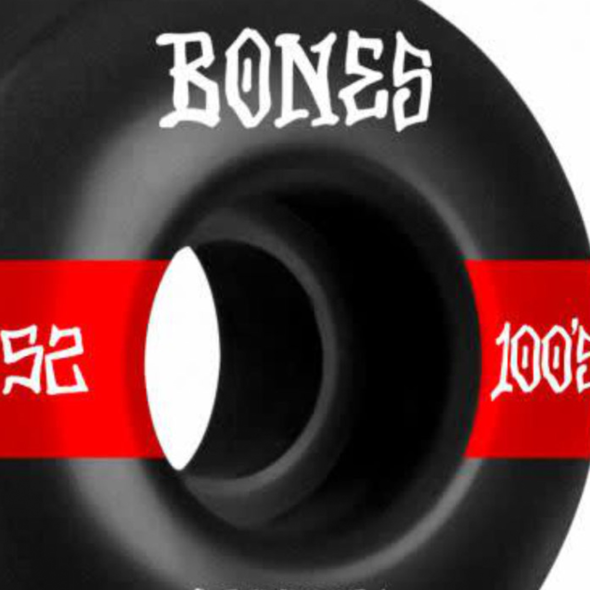 Bones 100's #14 V4 Wide Wheels 100a Black 52mm