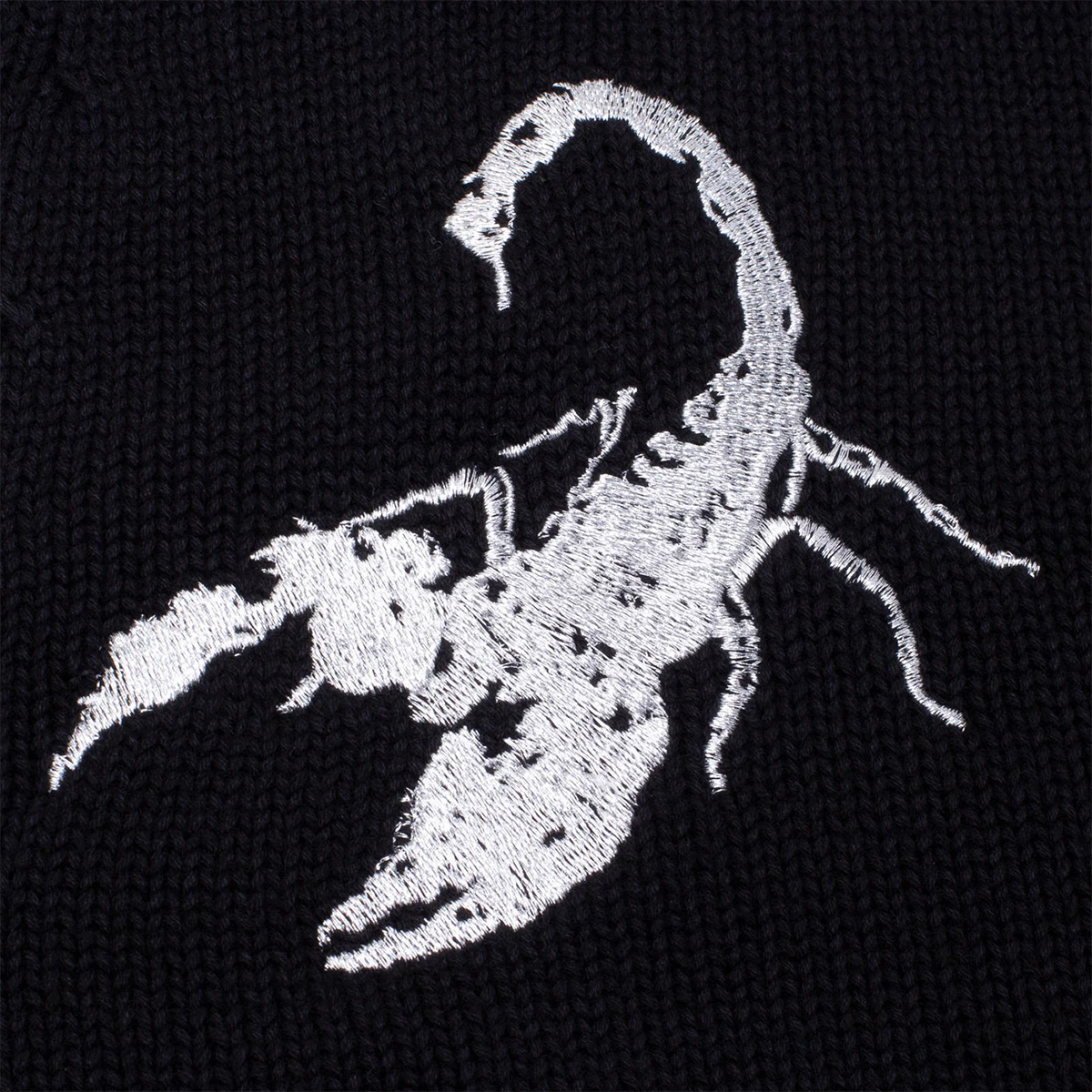Fucking Awesome Embroidered Scropion Cardigan Black Fucking Awesome Embroidered Scropion Cardigan Black