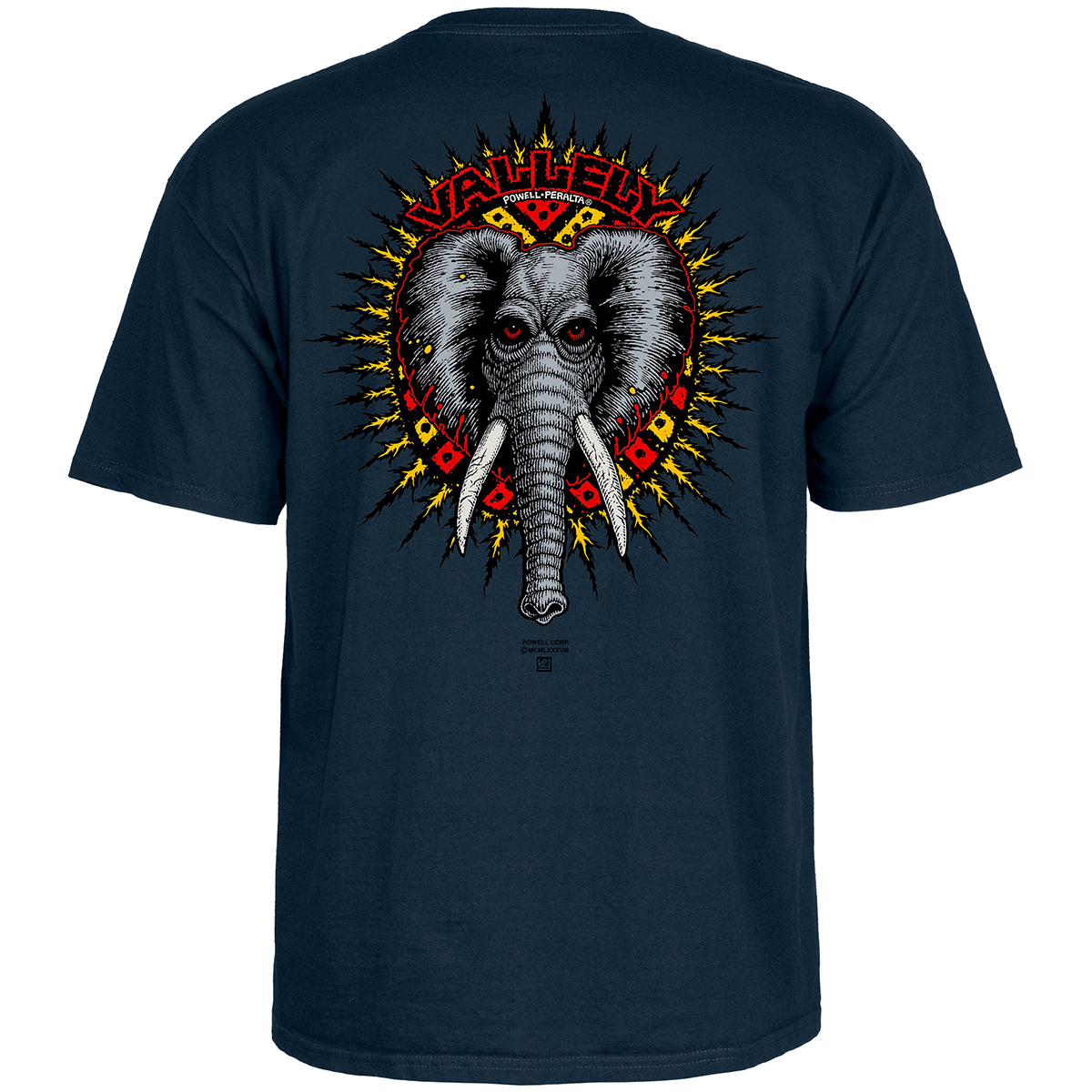 Powell-Peralta Vallely Elephant T-Shirt Navy Powell-Peralta Vallely Elephant T-Shirt Navy