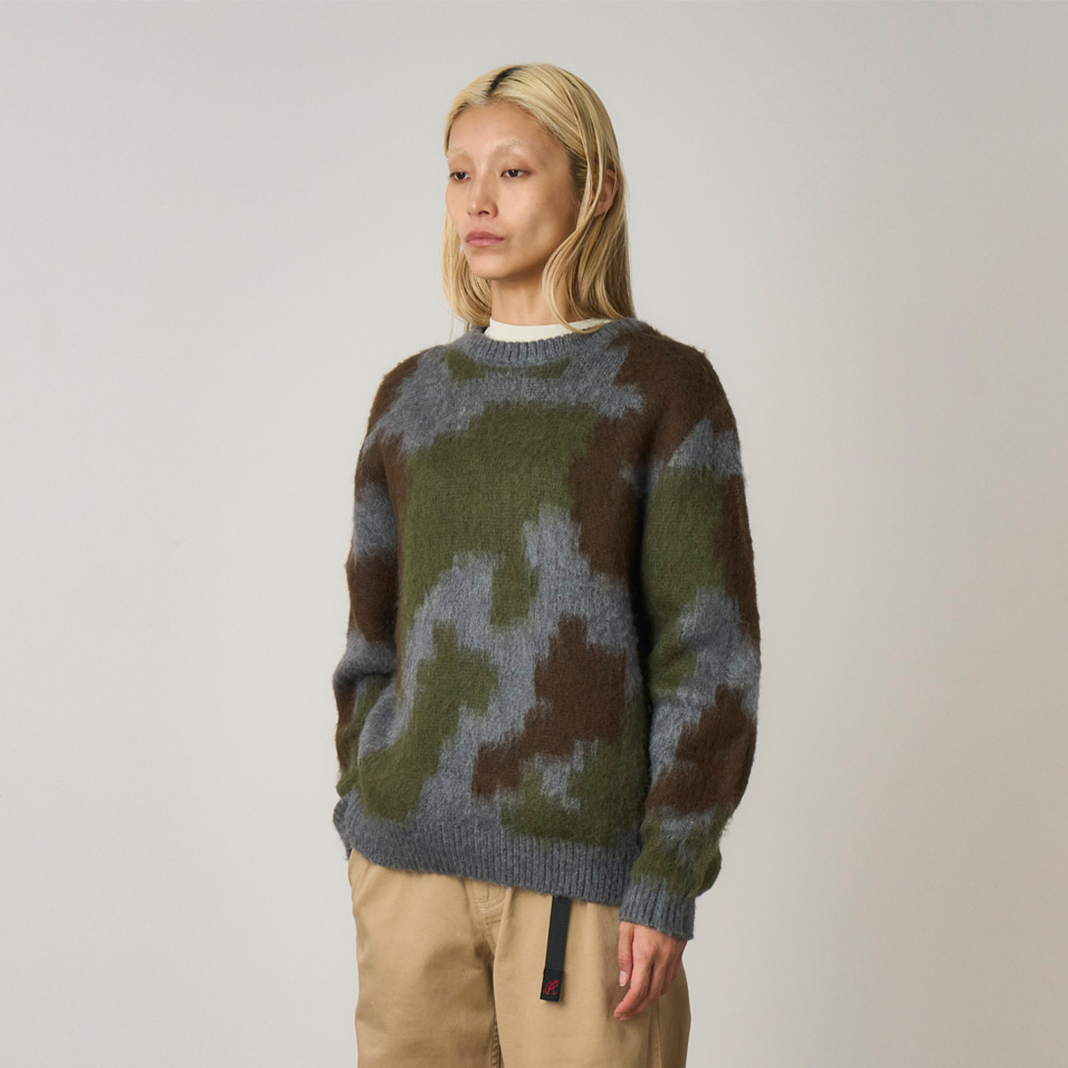 Gramicci Mohair Sweater Jungle Digi Camo Gramicci Mohair Sweater Jungle Digi Camo