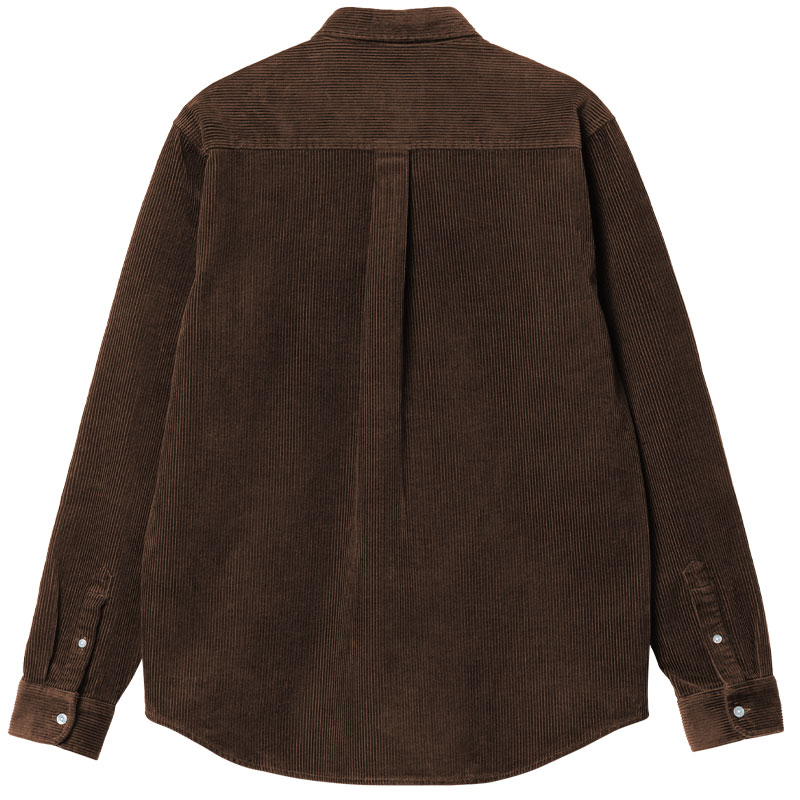 Carhartt WIP Madison Cord Longsleeve Shirt Dark Buckeye/Wax Carhartt WIP Madison Cord Longsleeve Shirt Dark Buckeye/Wax