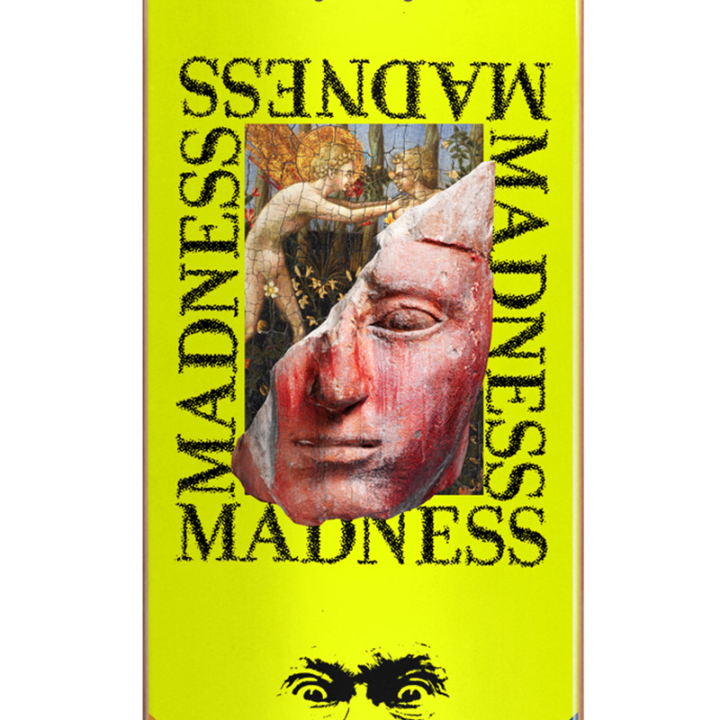 Madness Labotomy R7 Skateboard Deck Neon Yellow 8.5