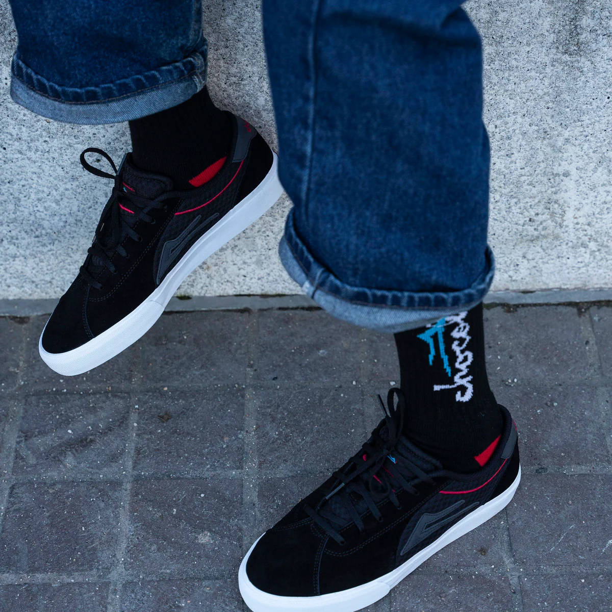 Lakai Flaco 2 Black/Red Suede Lakai Flaco 2 Black/Red Suede