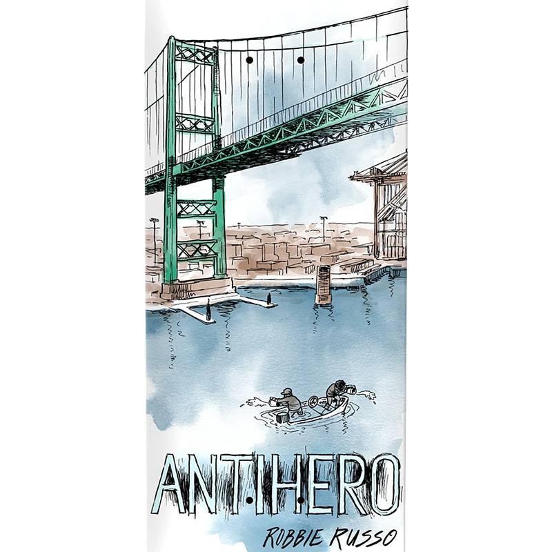 Anti Hero Russo Cityscapes Skateboard Deck 8.5 Anti Hero Russo Cityscapes Skateboard Deck 8.5