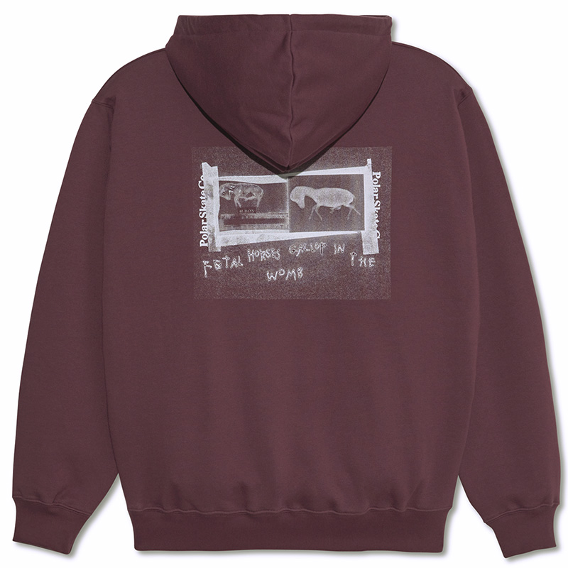Polar Beautiful Horses Dave Hoodie Plum Polar Beautiful Horses Dave Hoodie Plum