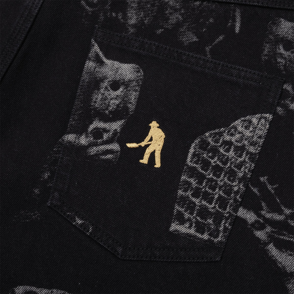 Pass Port Denim Workers Club Jean Laser Etched Black Pass Port Denim Workers Club Jean Laser Etched Black
