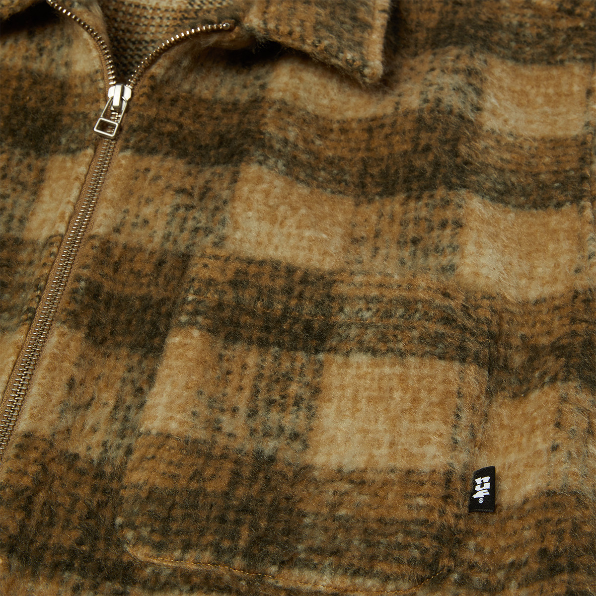 HUF Megablast Plaid Jacket Desert