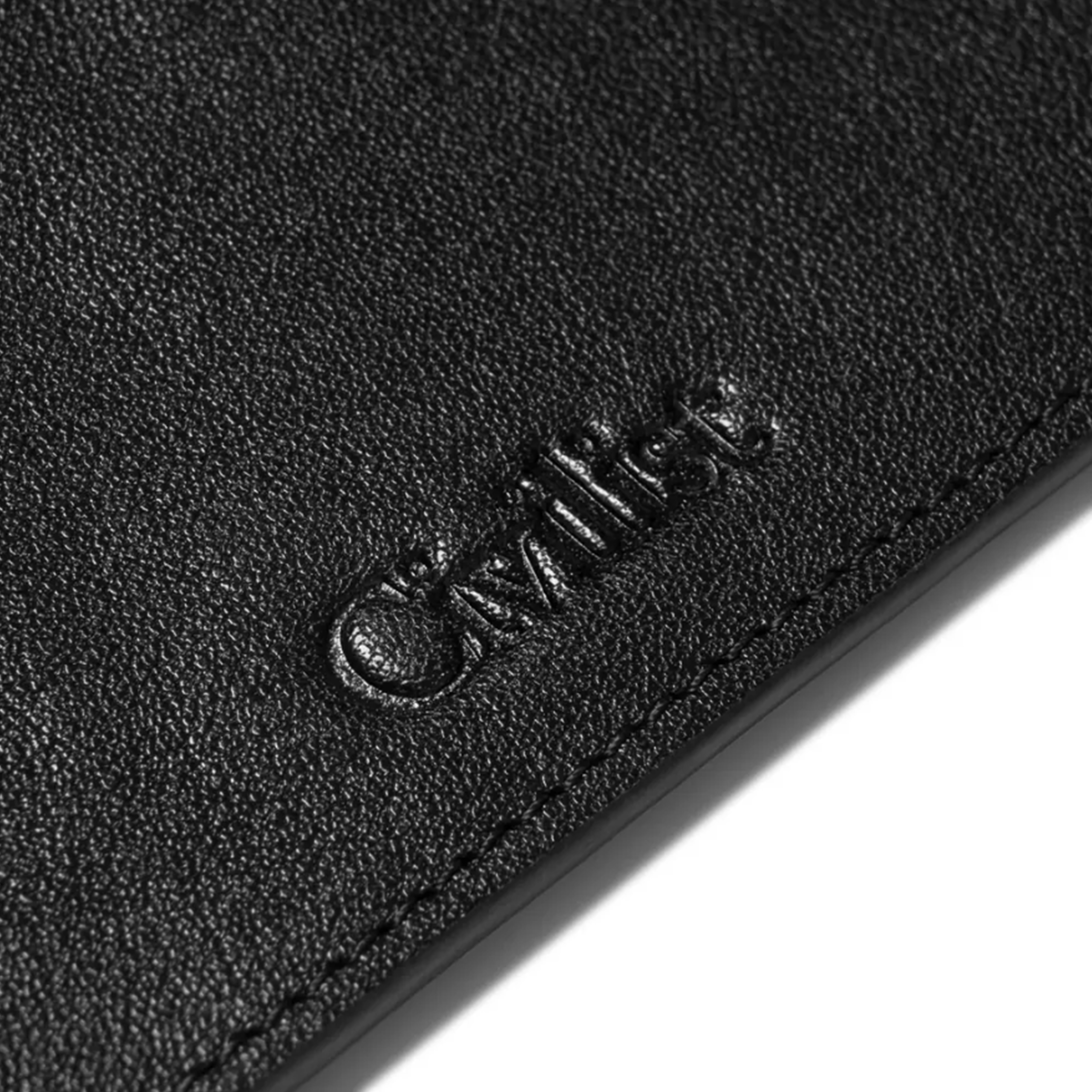 Civilist Zippered Leather Pouch Black