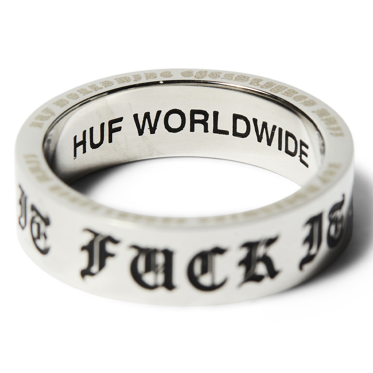 HUF Old E Ring Silver