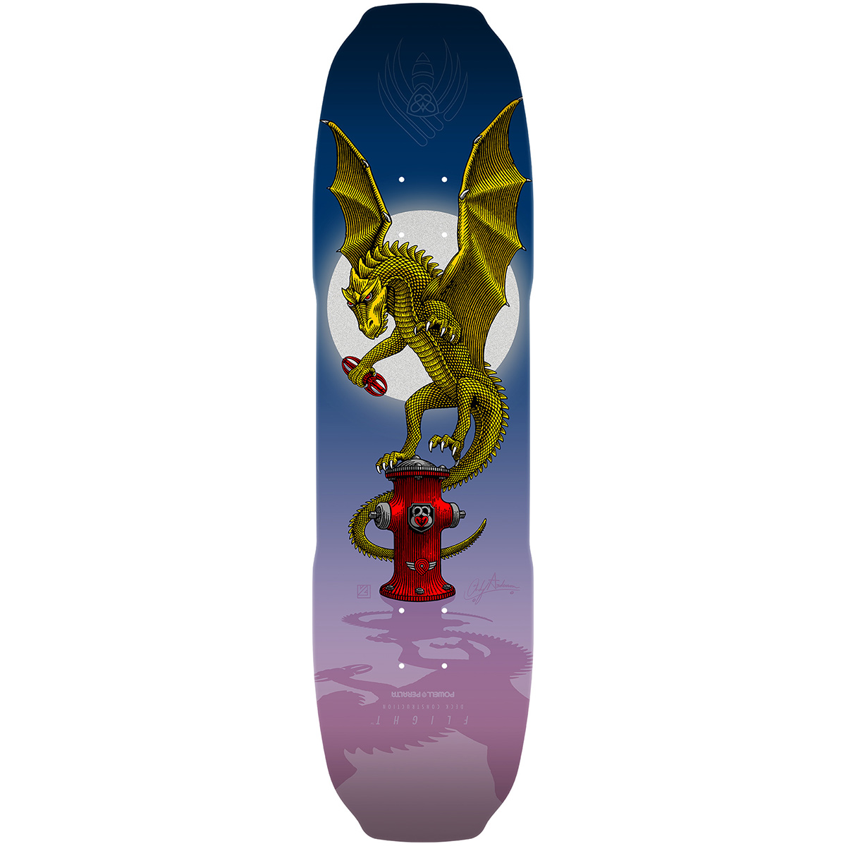 Powell Peralta Andy Anderson Baby Heron/Vajra Flight Skateboard Deck 8.4 Powell Peralta Andy Anderson Baby Heron/Vajra Flight Skateboard Deck 8.4