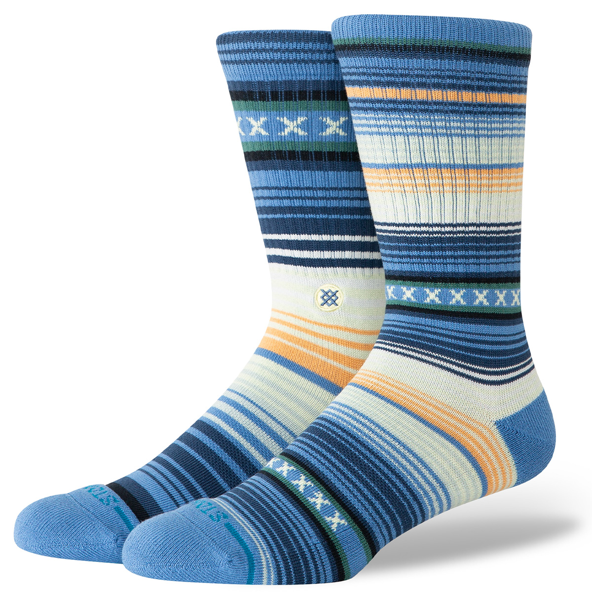 Stance Curren St Crew Socks Capri Blue