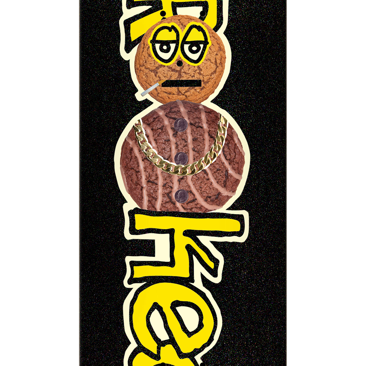 Krooked x Quarter Snacks Snackman Skateboard Deck 8.5