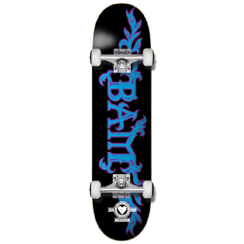 The Heart Supply Bam Margera Growth Pro Complete Skateboard Black/Blue 7.75