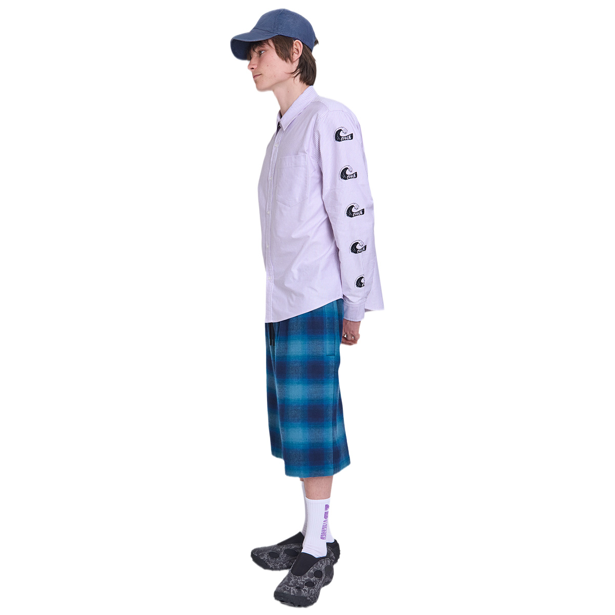 Token Tuff Stuff Shirt Purple/White Striped
