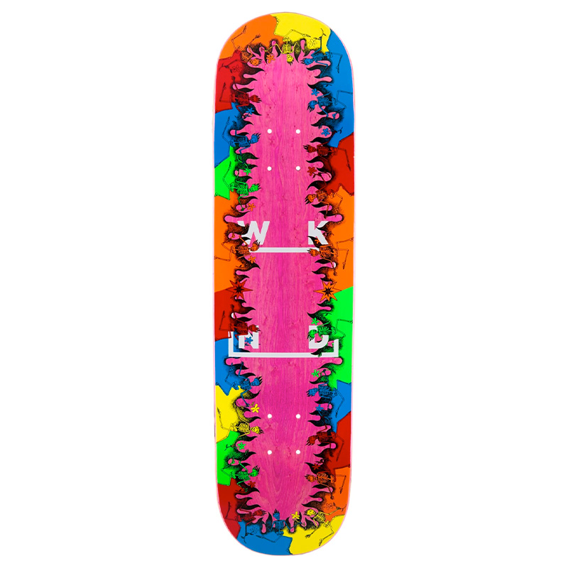 WKND Border Logo Skateboard Deck Assorted Woodstain 8.25