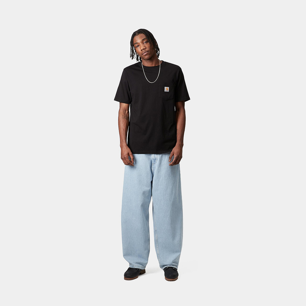 Carhartt WIP Brandon Pant Blue Heavy Stone Bleached Carhartt WIP Brandon Pant Blue Heavy Stone Bleached