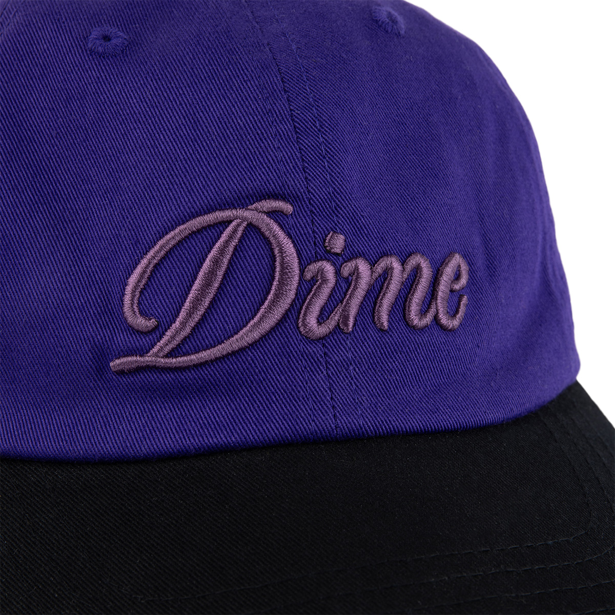 Dime Cursive Low Pro Cap Purple/Black Dime Cursive Low Pro Cap Purple/Black